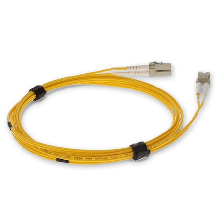 Add-On 10M LC MALE TO LC MALE OM3 STRAIGHT YELLOW DUPLEX FIBER OFNR RISER-RA ADD-LC-LC-10M5OM3-YW